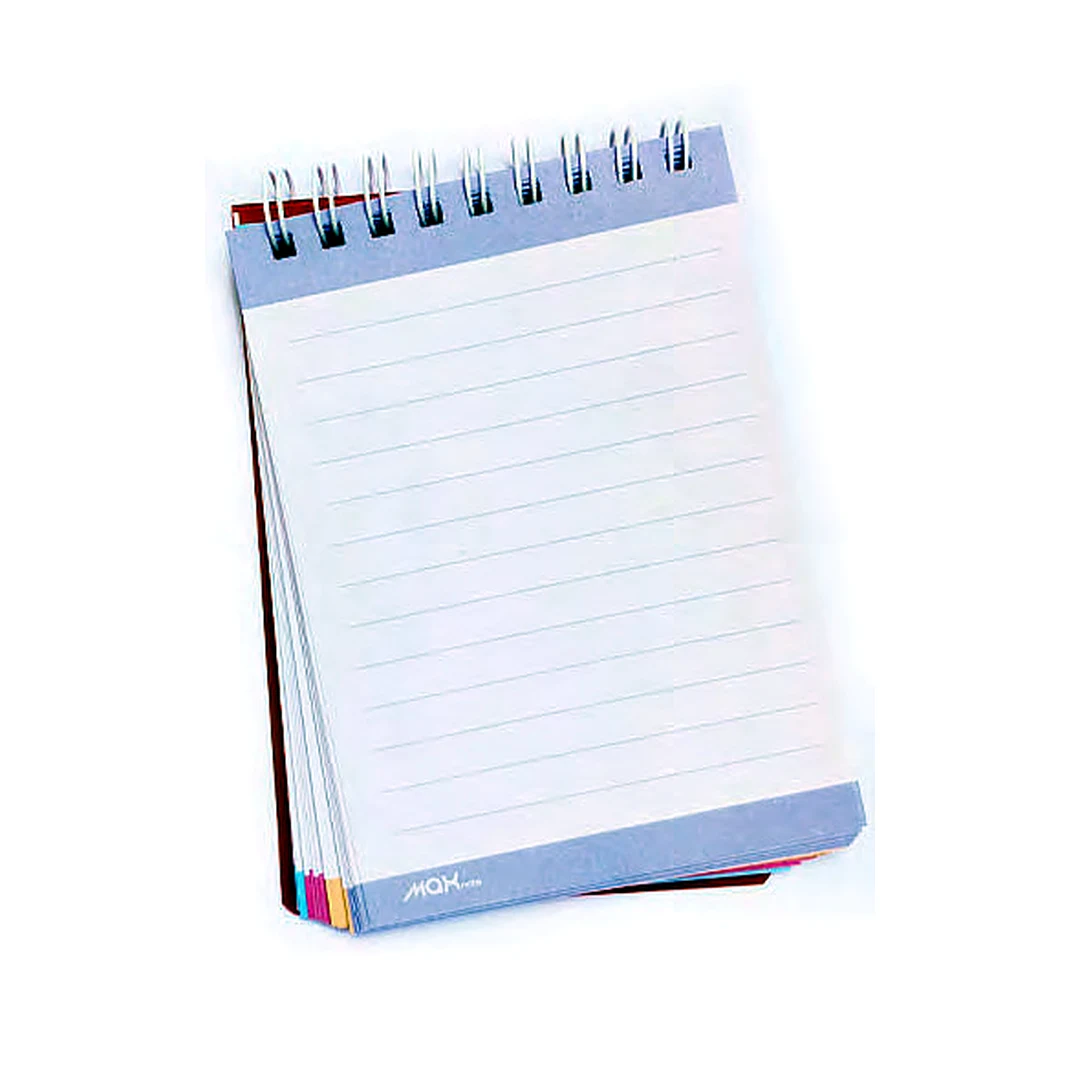 یادداشت 80 برگ سیم از بالا جلد PP 8x12