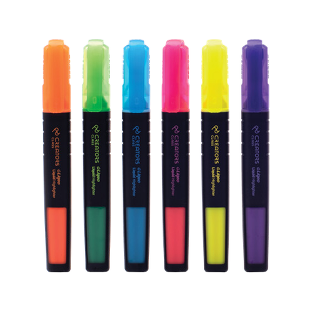 ماژیک هایلایتر مایع باریک شب‌رنگ مدل Slim Fluo